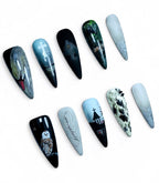 Dark Gothic Religious Handmade Press On Nail Set