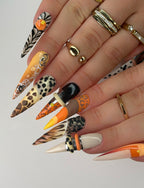 Wildcat Safari Statement Handmade Press On Nails