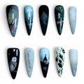 Dark Gothic Religious Handmade Press On Nail Set