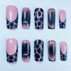 Luxury Pink Marble Handmade Press On Nail Set